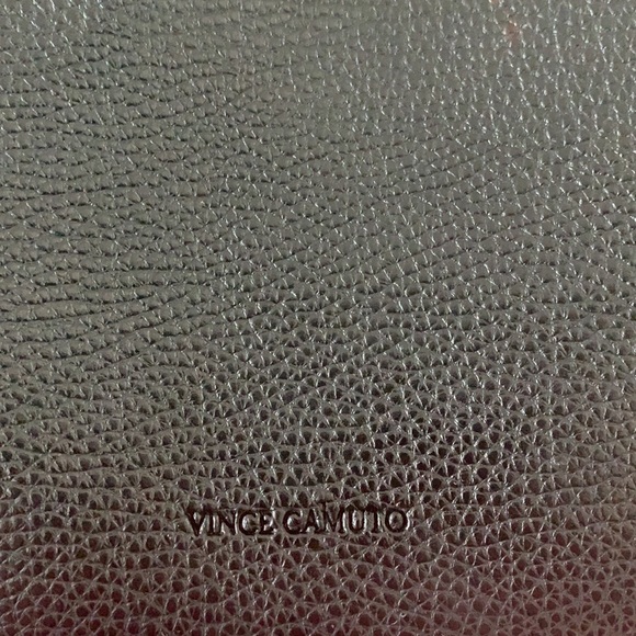 Vince Camuto- used once- black grey leather tote - Picture 3 of 4